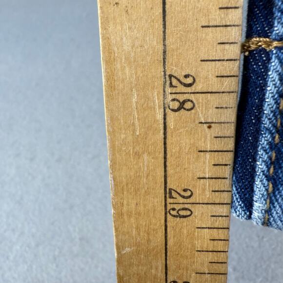 Rubberband Stretch Jeans Women's 30 11/12 Blue Patch Pocket Wide Leg NWT - Picture 13 of 14